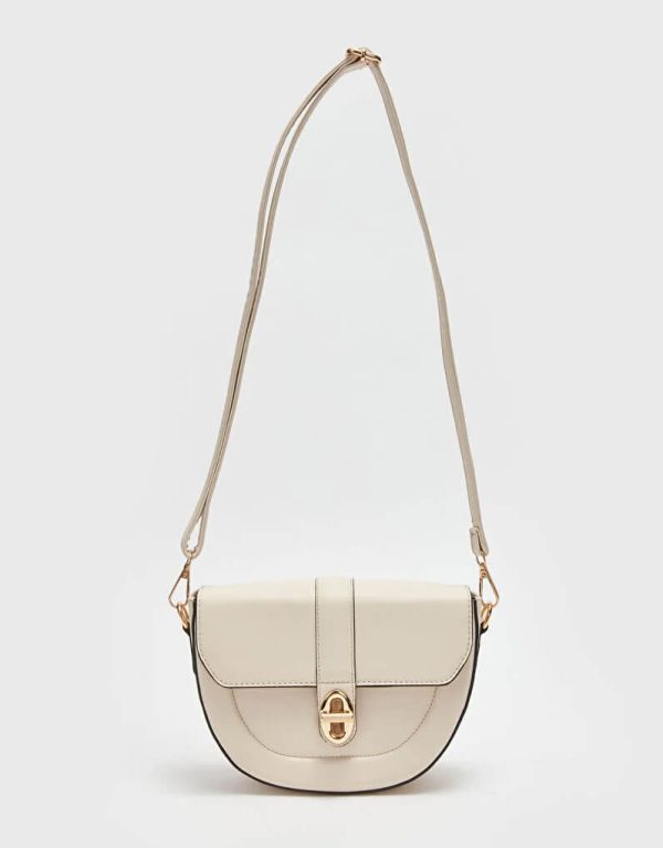 Leather Look Strappy Women Arm Bag