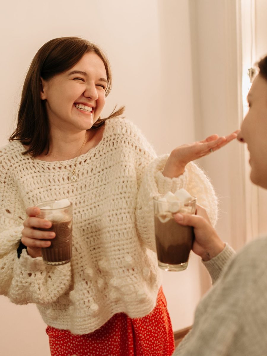Knitted crewneck in a neutral tone